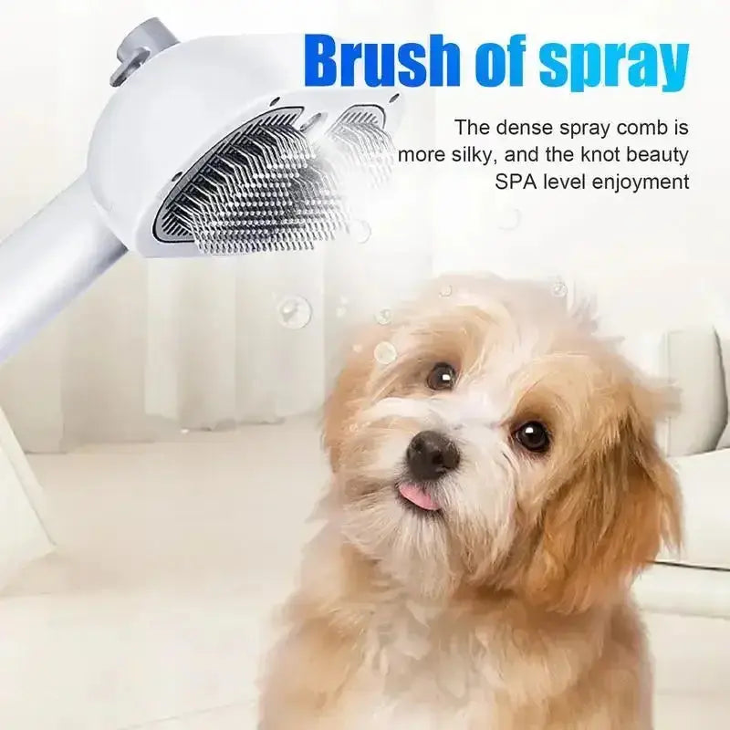 Pet Self-Cleaning Steam Brush for Dogs and Cats