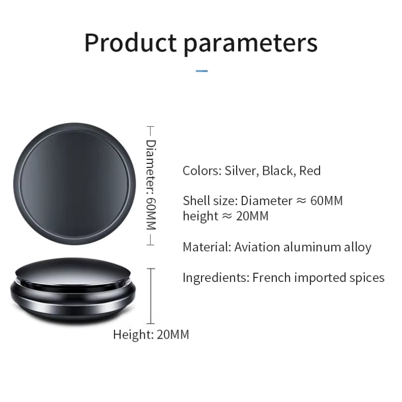 Aluminum Alloy UFO-Style Car Air Freshener and Purifier - Premium Interior Fragrance Accessory