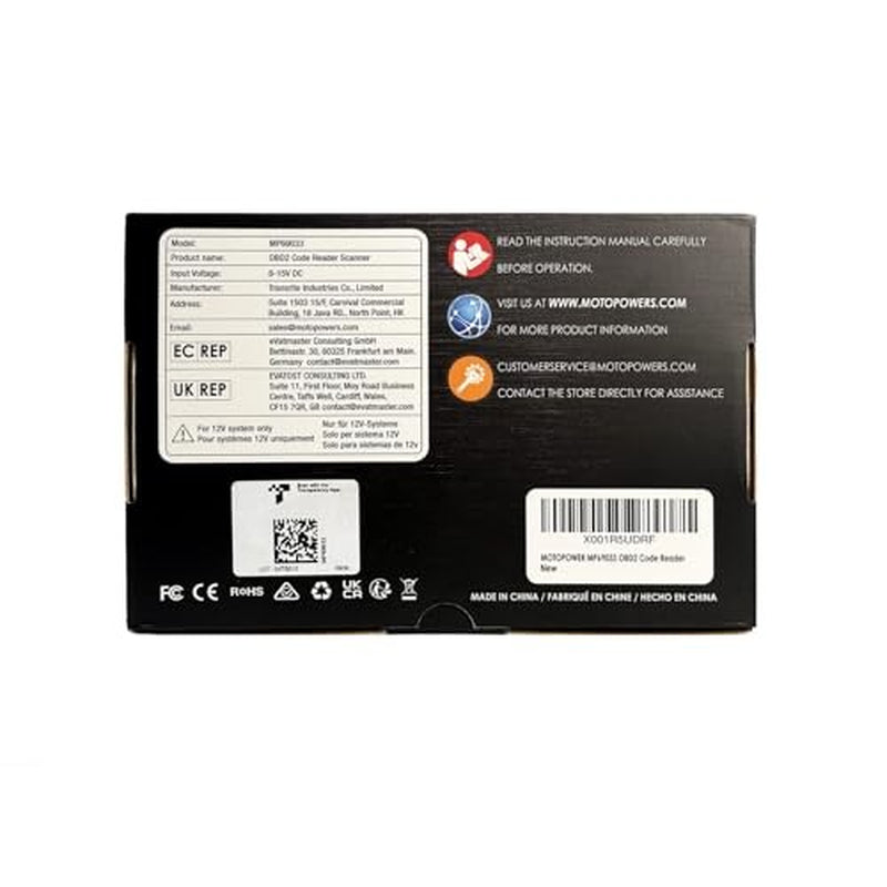 Motopower Mp69033 Car Obd2 Scanner Code Reader Engine Fault Scanner Ca