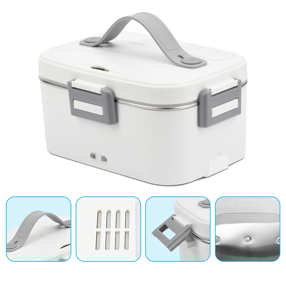 Portable Electric Lunch Box 80W - 1.8L Food Heater for Home, Office, and Travel - EU/US Plug