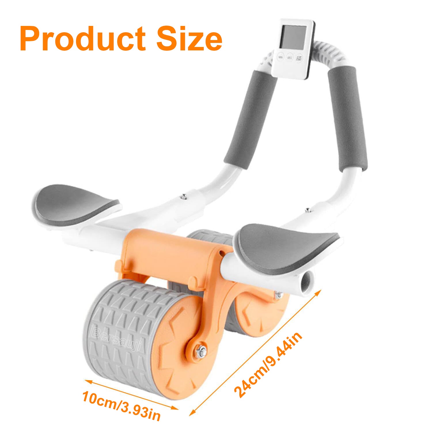 2025 Automatic Rebound Abdominal Roller with Timer and Elbow Support - Core Exercise Equipment
