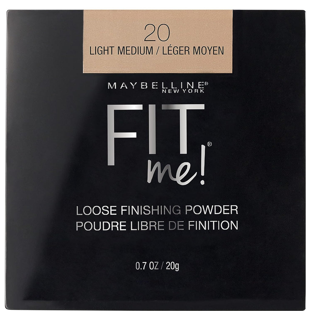 Maybelline Fit Me Loose Setting Powder - Lightweight Face Makeup & Finishing Powder in Light Medium - Flawless Finish, 1 Count