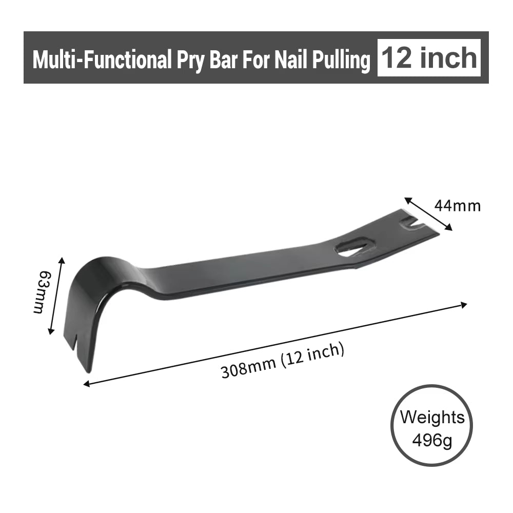 3-In-1 Nail Puller Set: Versatile Pry Bars for Nail Removal, Furniture, Automotive, and Mechanical Disassembly Tasks