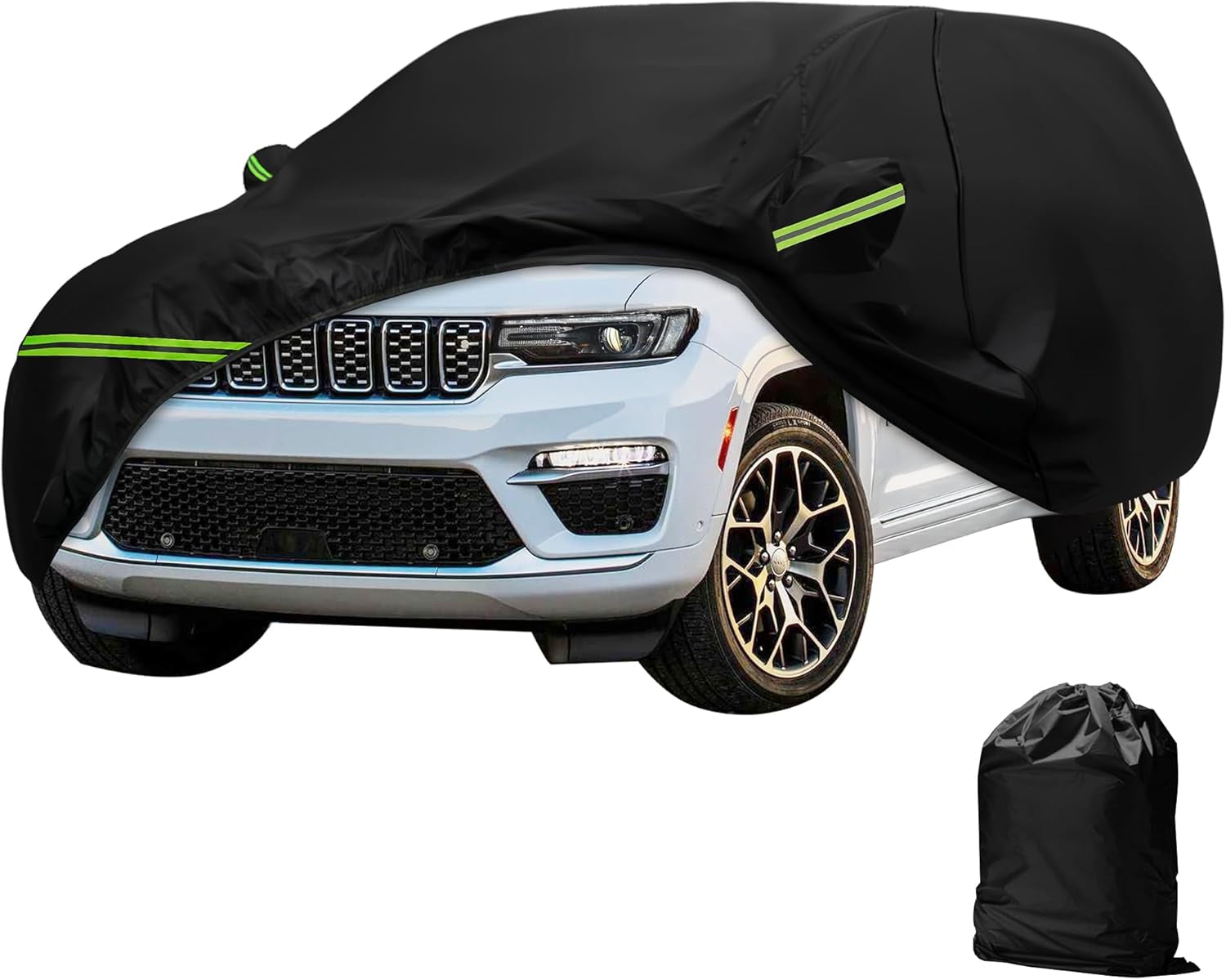 Premium Waterproof Car Cover for 1960-1980 Beetle Bug Sedan - All Weather Protection with Zipper & Windproof Bands - Black