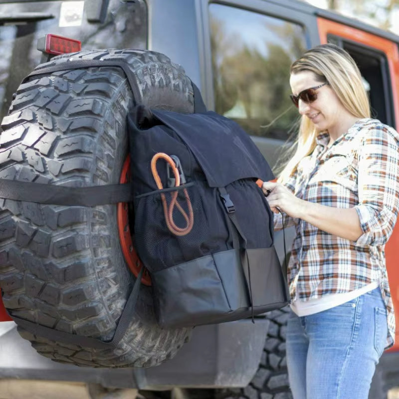 Spare Tire Storage Bag for Trucks & SUVs - Off-Road Garbage & Tool Organizer