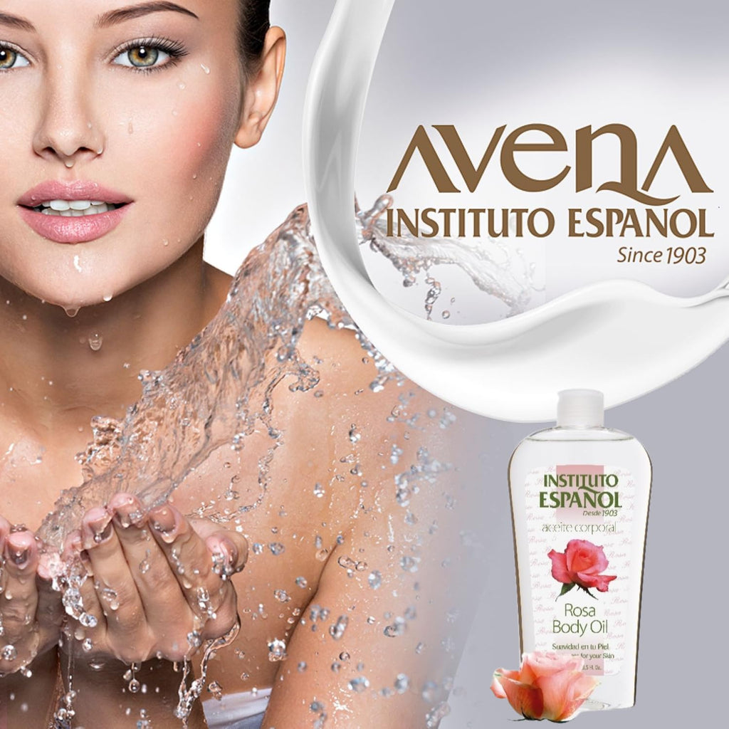 Instituto Español Rosa Body Oil - 2-Pack for Silky Smooth Skin, 8.5 FL Oz Each