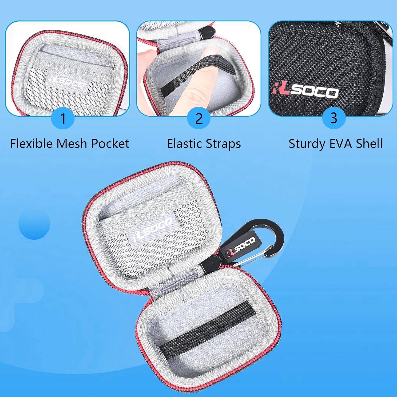 RLSOCO Carrying Case for FIXD Bluetooth OBD2 Scanner for Iphone & Android - Diagnostic Scan Tool (Case Only)