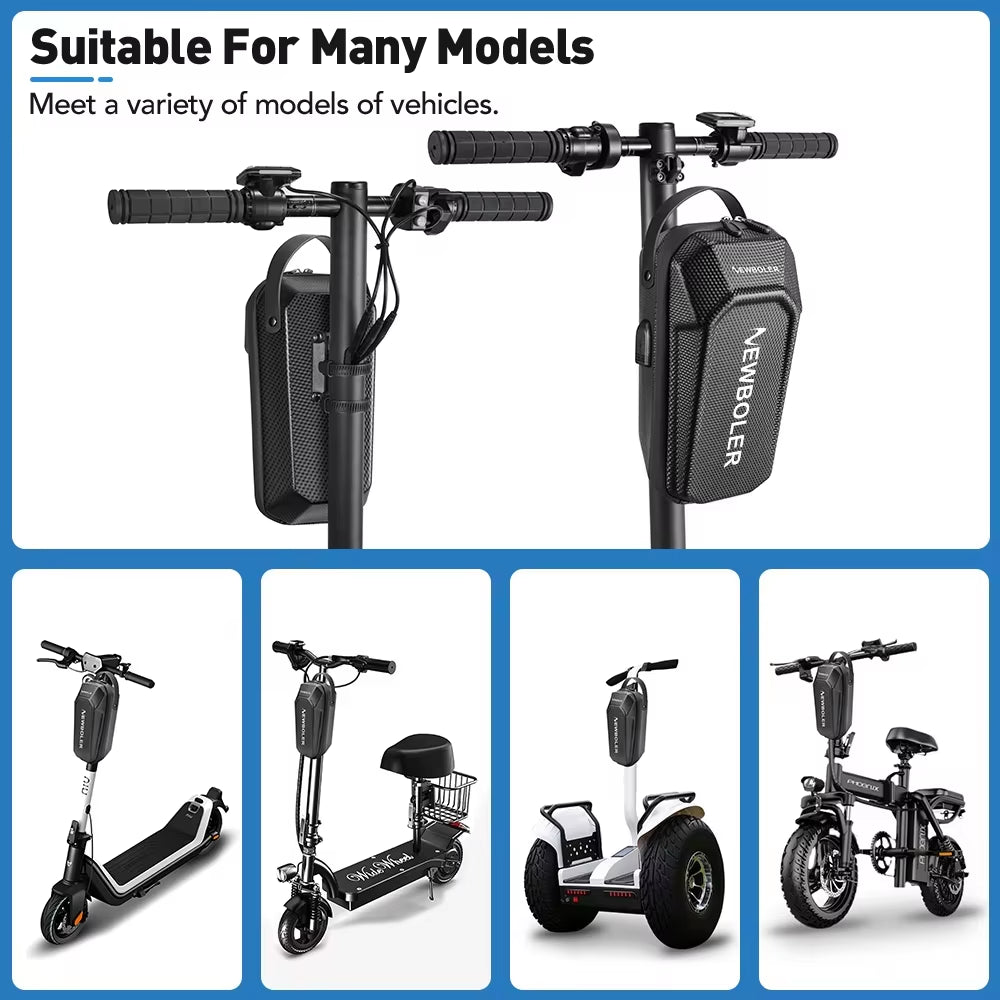 NEWBOLER 3L/5L Electric Scooter Bag Accessories Electric Vehicle Bag with USB Port Waterproof Scooter Front Bag Bike Bag