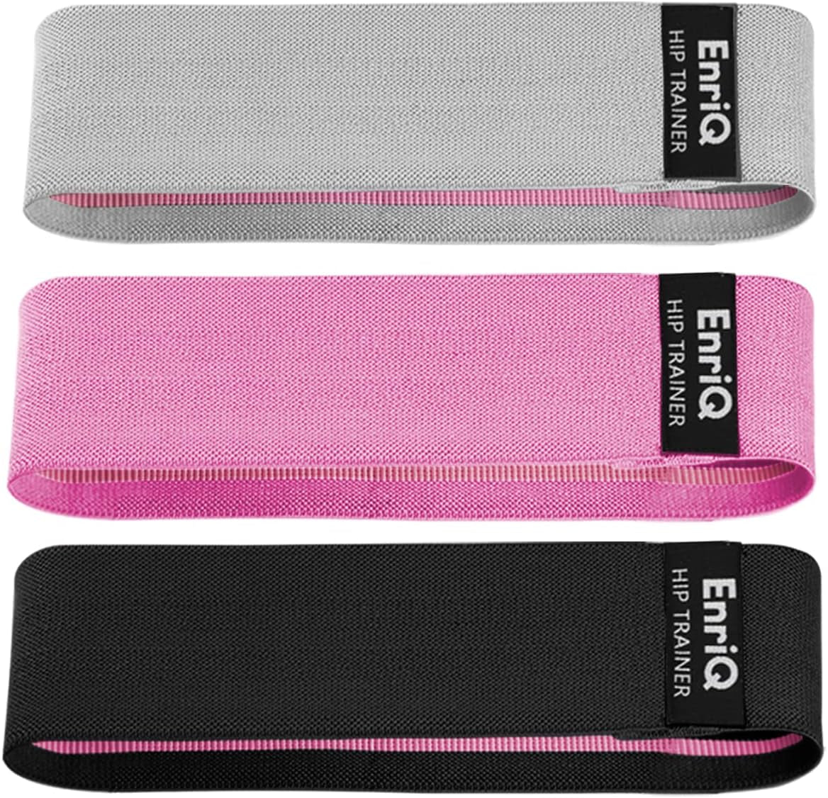 Premium Enriq Booty Bands - Non-Slip Fabric Resistance Bands for Legs and Glutes - Activate Your Thighs and Butt with Elastic Workout Bands