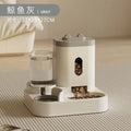 Automatic Pet Feeder and Water Fountain with Large Capacity Food Storage Dispenser for Dogs and Cats
