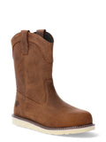 Men'S Steel Toe Rift Pull on Western Work Boots