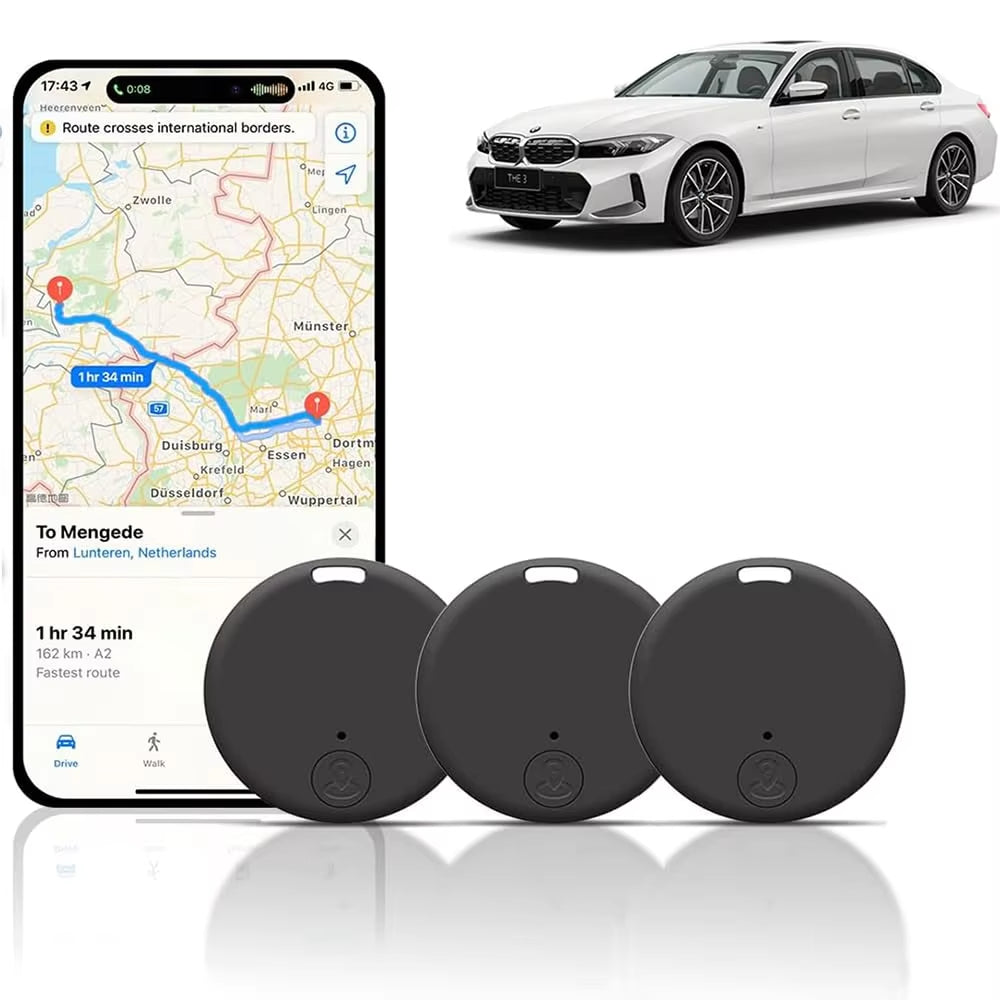 3Pcs Mini GPS Tracker Anti-Lost, GPS Tracker Strong Car Tracking Anti-Lost Mini Worldwide Smart Key Finder Locator