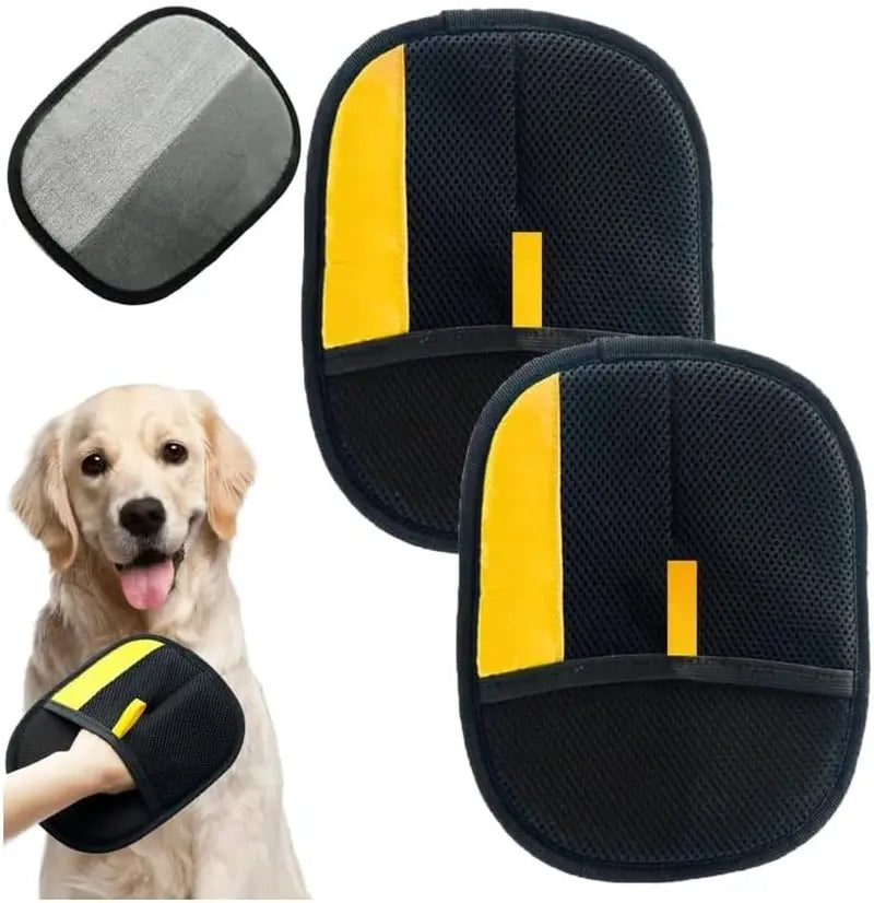 Electrostatic Pet Hair Removal Gloves - Reusable Grooming Gloves for Efficient Cat and Dog Hair Removal