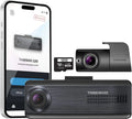 THINKWARE Q200 2CH Front & Rear Dash Cam Car Dashboard Camera, Wifi, WDR, Speed Red Light Alerts, ADAS, 256GB Max, Parking Monitor, Night Vision (32GB Microsd, 12V Cigar, Hardwiring Cable)
