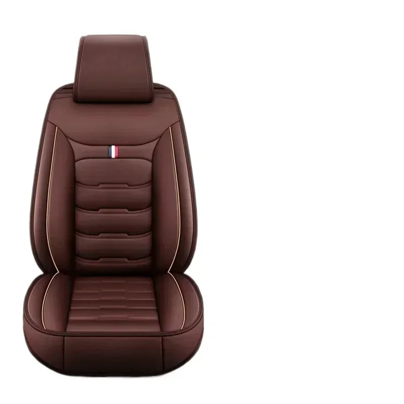 PU Leather Auto Seat Covers for Front Split Bench - Universal Fit for Cars and SUVs - All-Season Protection
