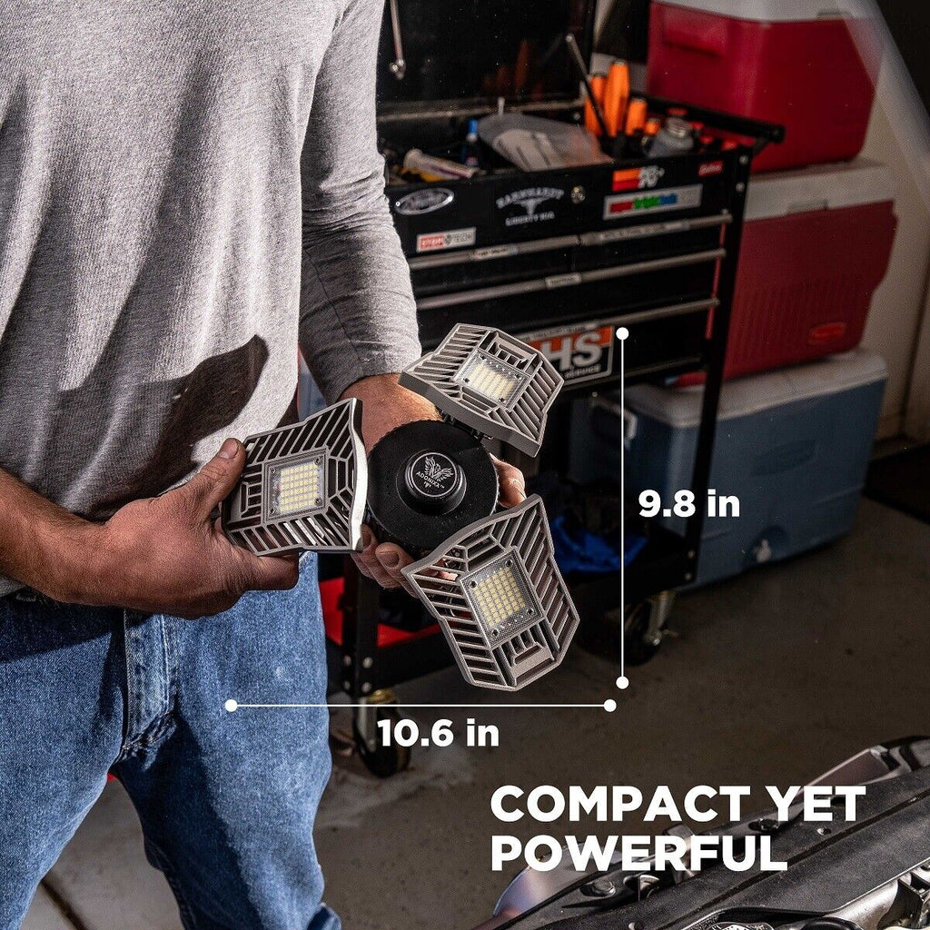 LED Adjustable Garage and Basement Lighting Solution