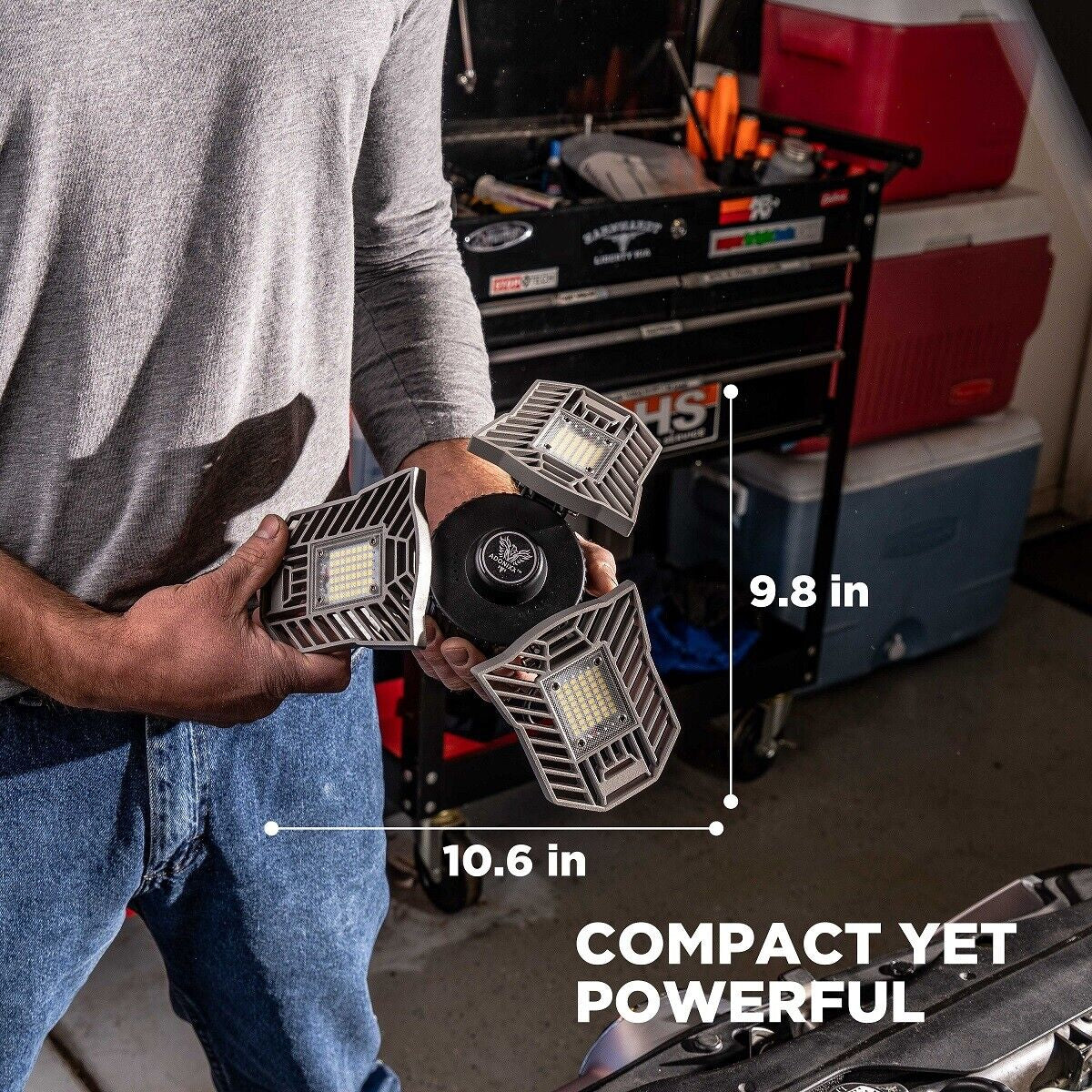 LED Adjustable Garage and Basement Lighting Solution