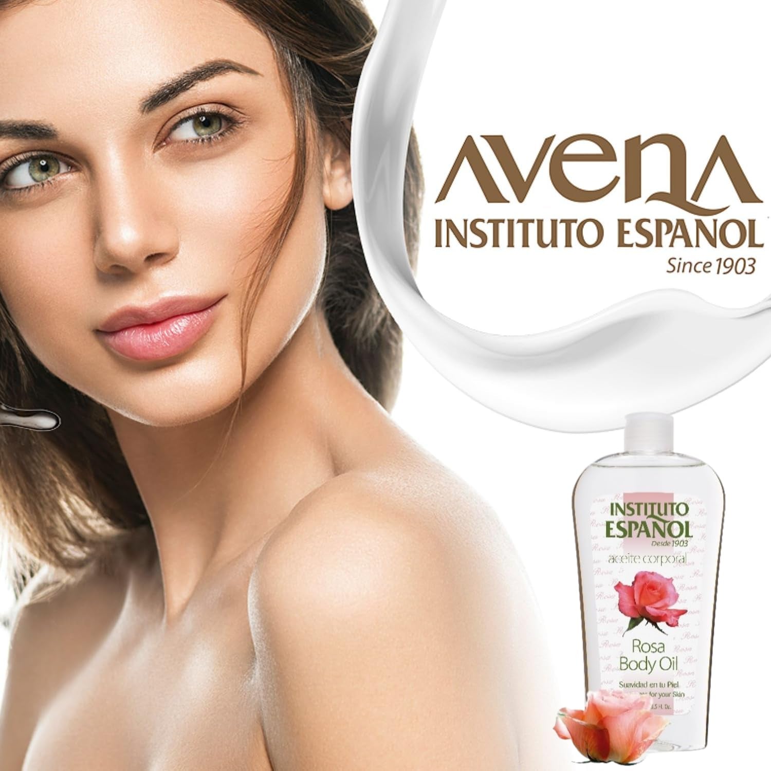 Instituto Español Rosa Body Oil - 2-Pack for Silky Smooth Skin, 8.5 FL Oz Each
