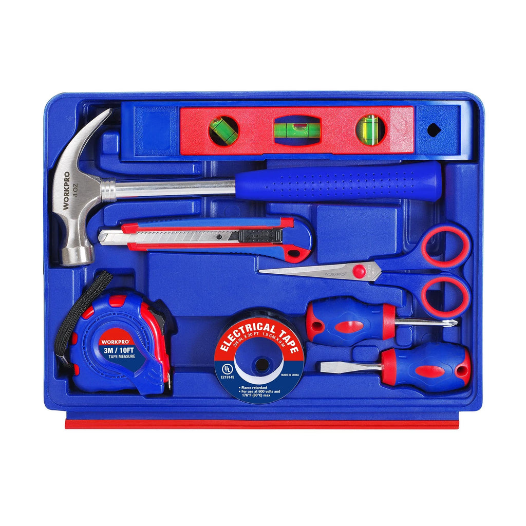 WORKPRO 125-Piece Auto Repair Tool Set,Mechanics Tool Set, General Household Home Repair Tool Kit with 3-Drawer Heavy Duty Box,Hand Tool Kit