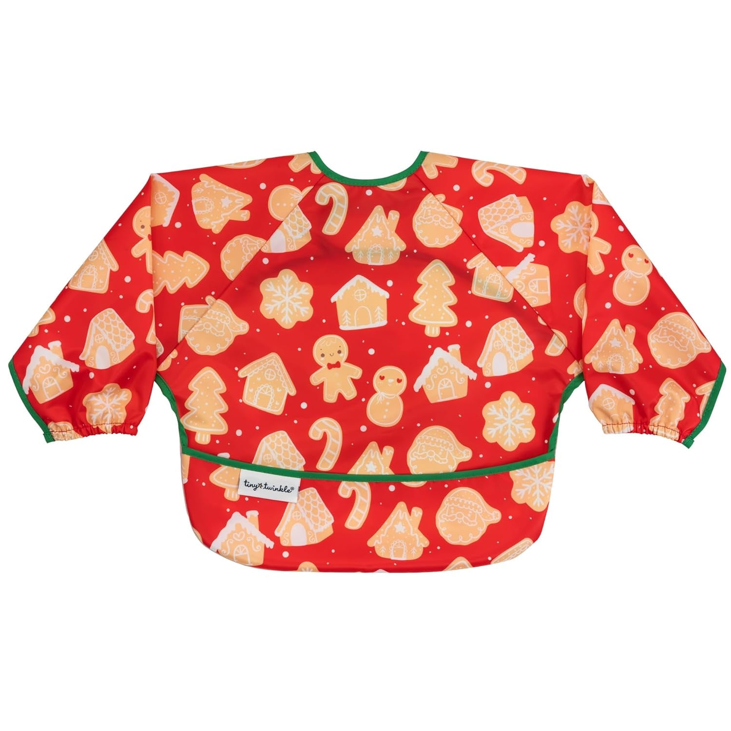 Tiny Twinkle Long Sleeve Bib for Babies & Toddlers | Waterproof Smock Bib for Eating | Machine Washable & Mess-Proof Feeding Essentials | Newborn Shower Gift (Dinosaur, 2-4Y)
