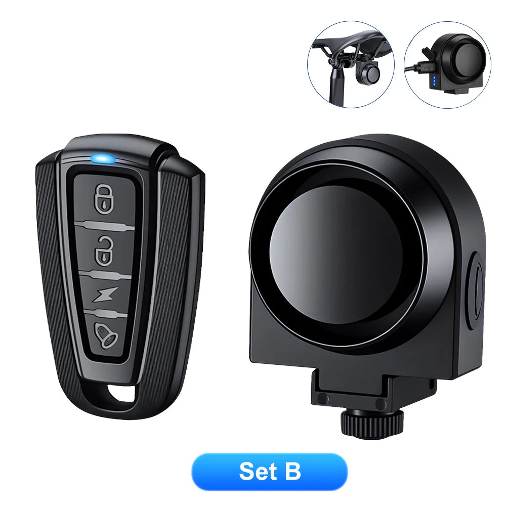 Ultimate Wireless Anti-Theft Bicycle Vibration Alarm - USB Rechargeable with Remote Control Security System