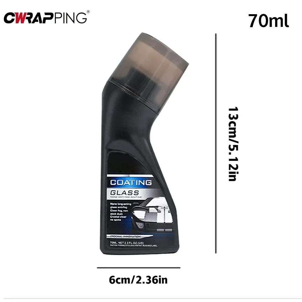 Windshield Anti-Fog Spray Cleaner and Membrane Coating for Automotive Glass and Mirrors