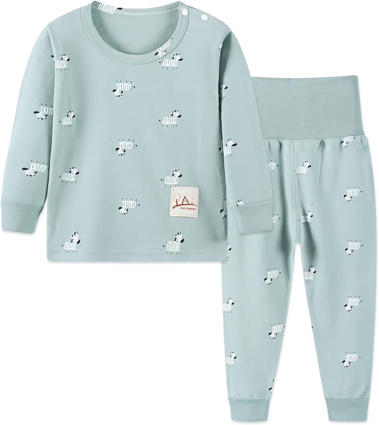 100% Cotton Baby Boys Girls Pajamas Set Long Sleeve Sleepwear