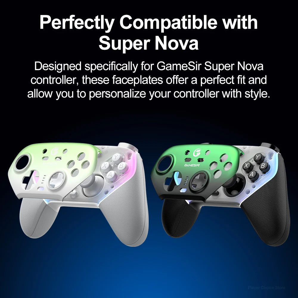 Gamesir Magnetic Faceplate for Super Nova Controller - Customizable Multicolor Front Cover Gaming Accessory