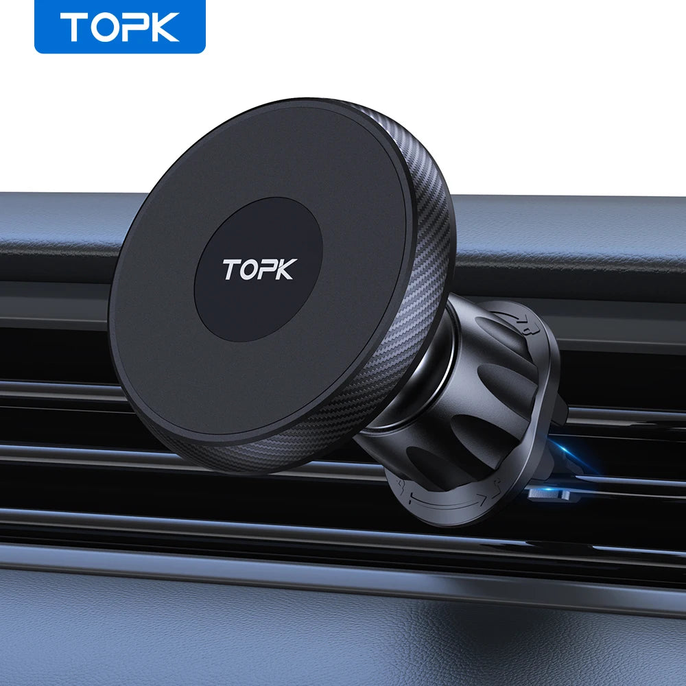 TOPK MagSafe Magnetic Car Phone Holder - Air Vent Mount with Superior Magnet for All iPhone Models