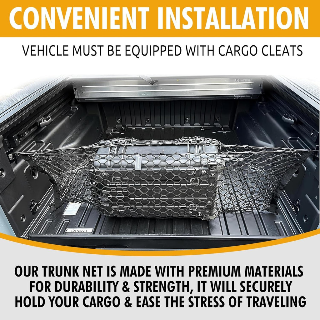 Premium Envelope Style Elastic Cargo Net for Hyundai Santa Cruz (2022-2025)