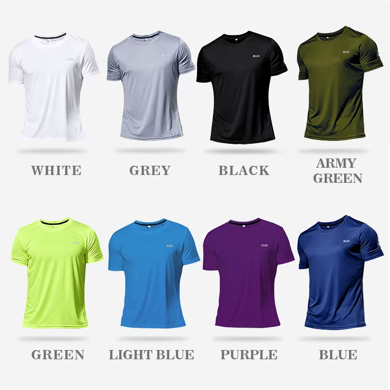 Men'S Sportswear Tracksuit Gym Compression Clothing Fitness Running Set Athletic Wear T Shirts Ropa Deportiva Hombre Camisetas