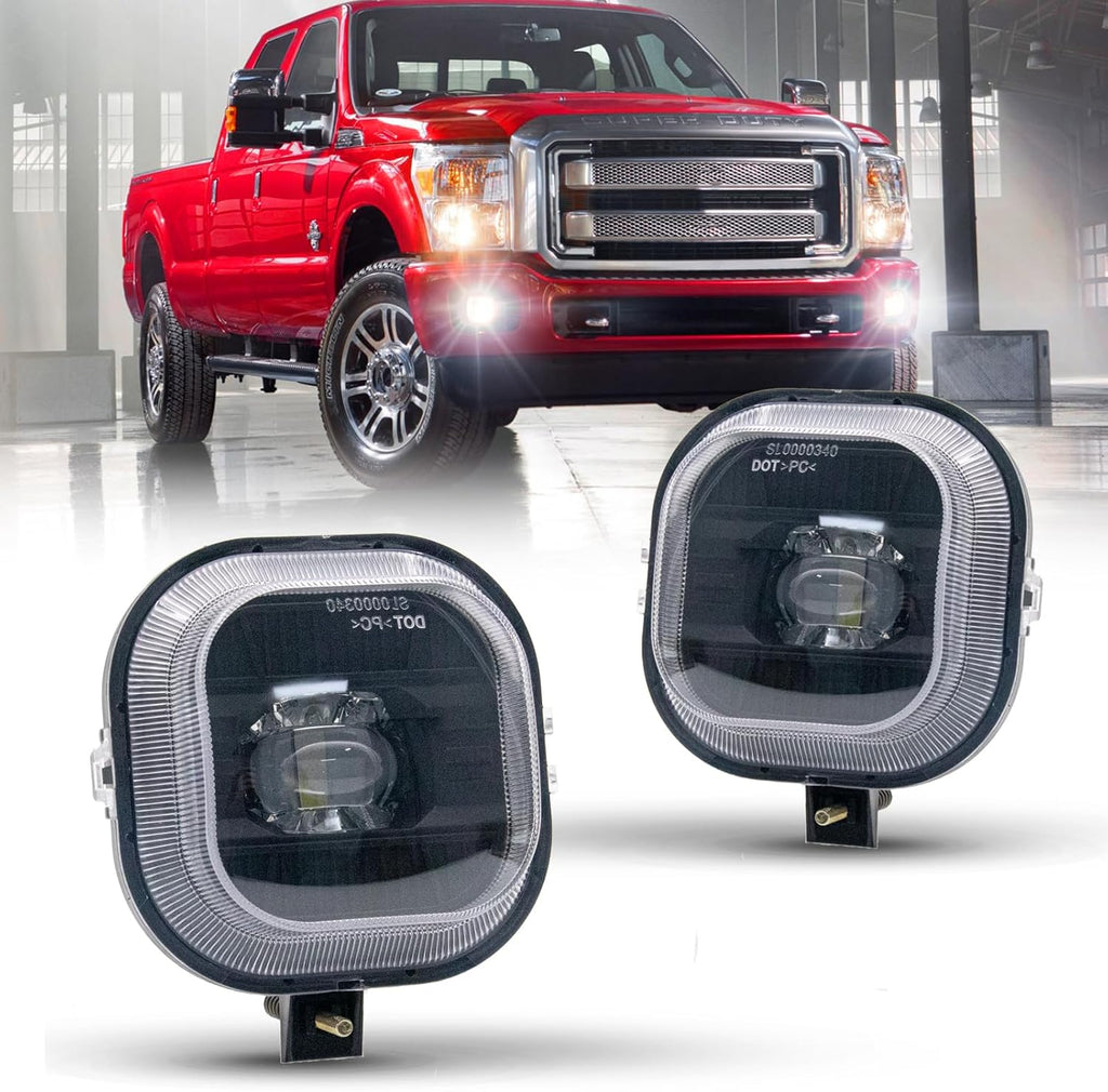 LED Fog Lights for 1999-2016 Ford F250, F350, F450, F550 Super Duty Driving Lamps