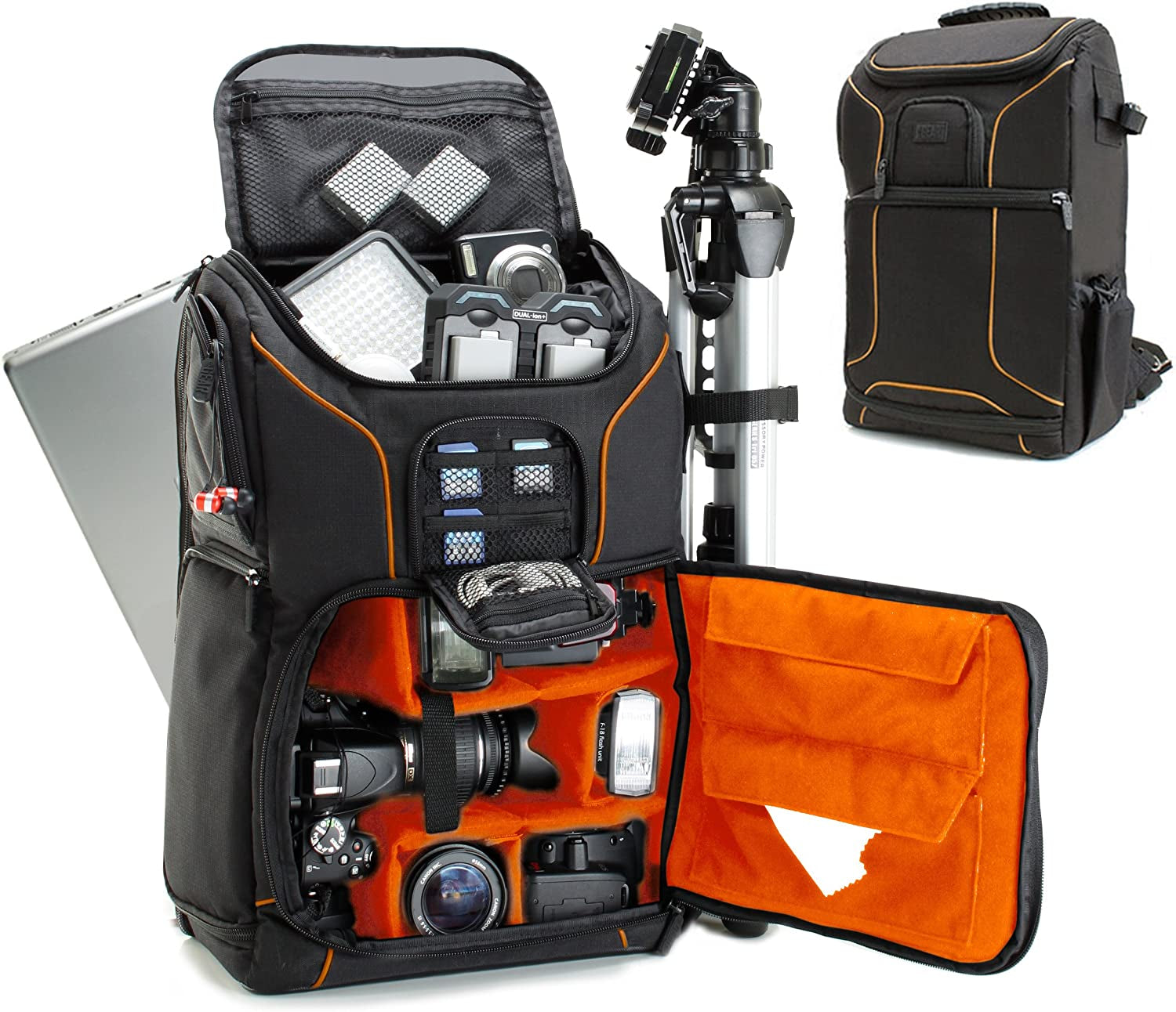 USA Gear Camera Backpack for Photographers Dslr/Slr/Mirrorless Camera Bag with Laptop Slot, Rain Cover, Tripod Holder