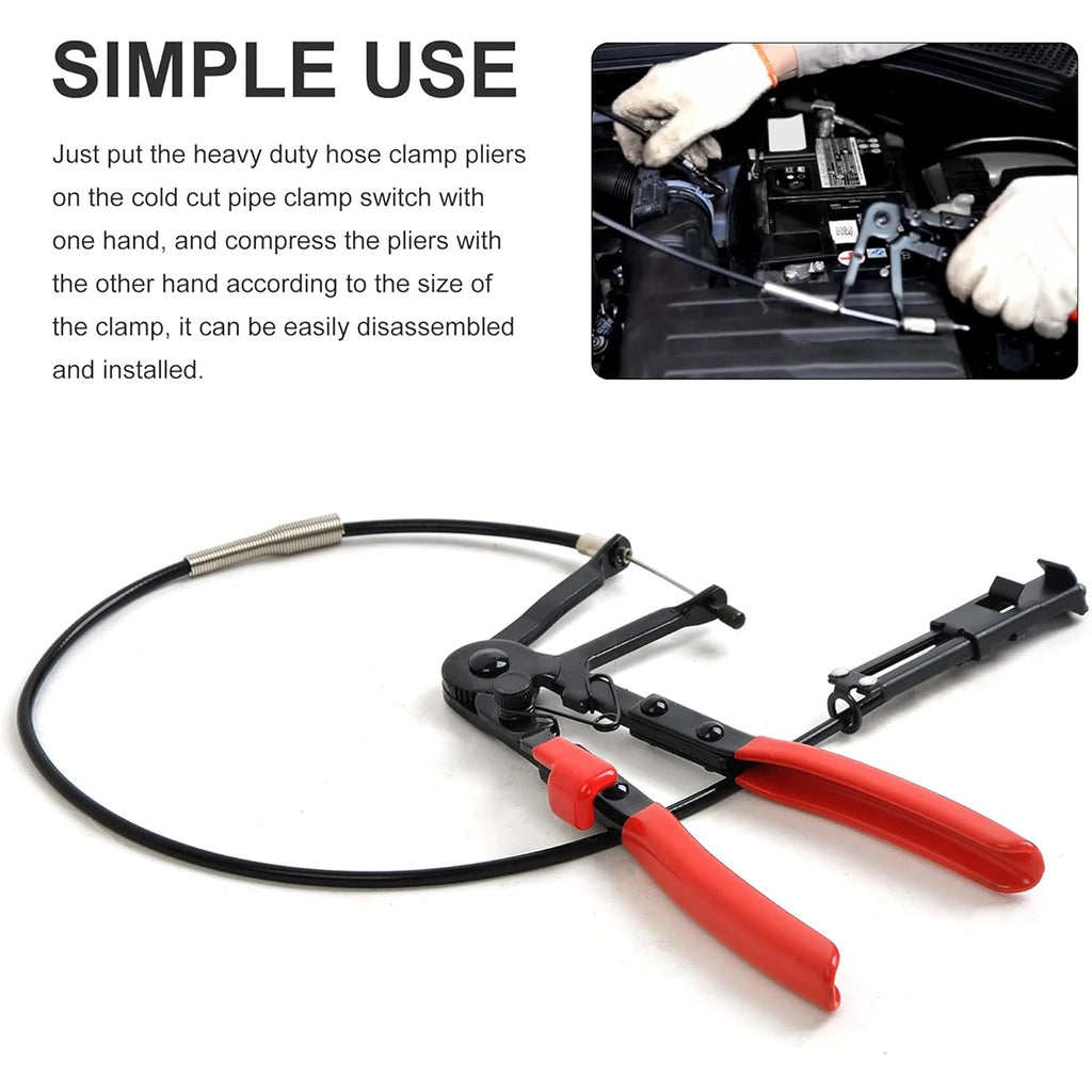 Clamping Pliers Straight Hose Bundle Removal Automotive Mechanical Tools Car Disassembly Tool Garage Special Auto Maintenance