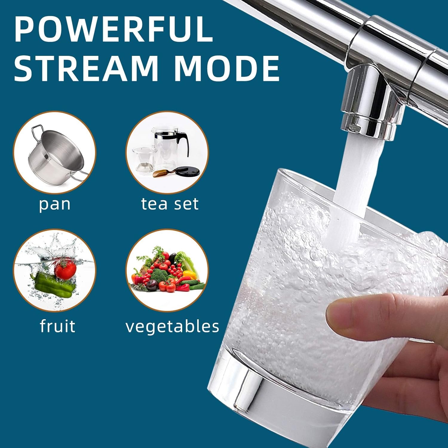 Fapully Commercial Chrome Kitchen Faucet with Pull-Down Sprayer - Stylish & Functional Design