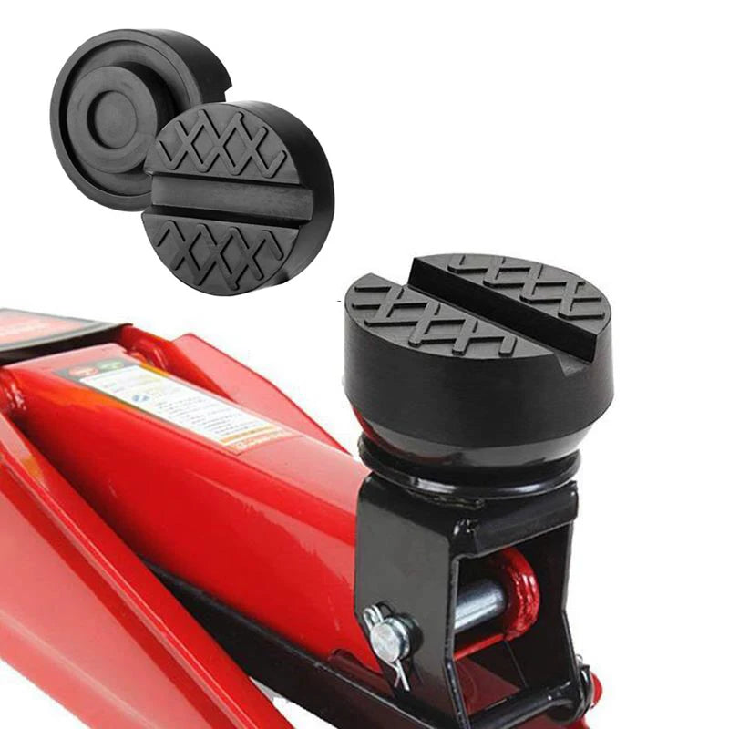 Car Lift Hydraulic Wheel Dolly Jack Stand Rubber Pads Slotted Floor Frame Rail Adapter for Mechanical Workshop Jacking Tooling