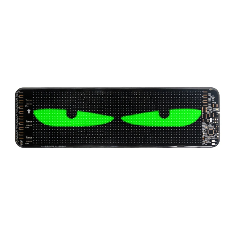 Dynamic LED Car Devil Eyes: Colorful Soft Screen with App Control for Customizable Windshield Effects