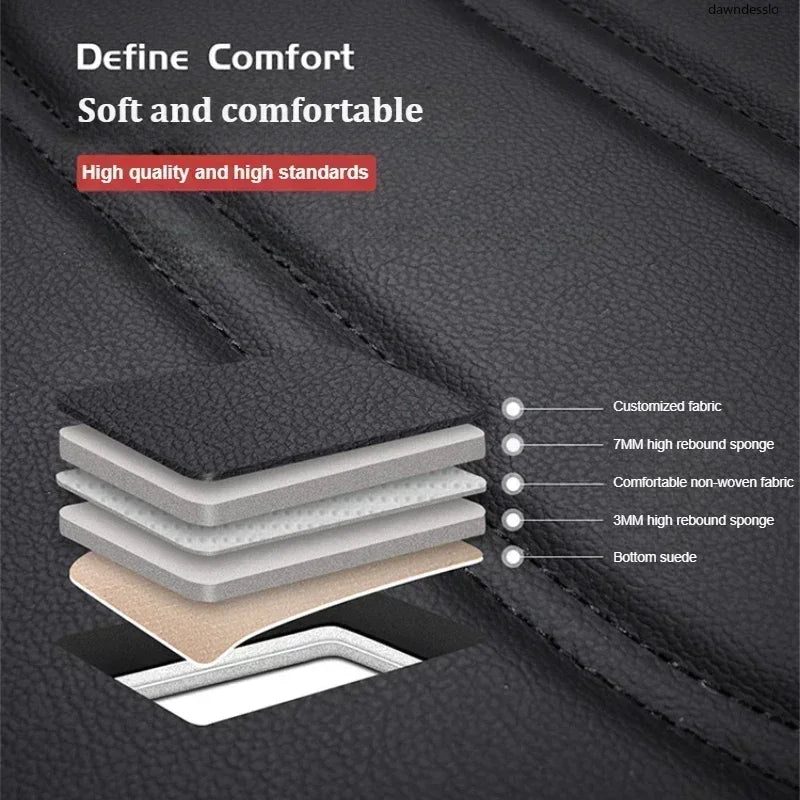 Auto Set Car Seat Covers PU Leather Signle Front Split Protector Four Season Universal Fit Most Car SUV Car Accessories