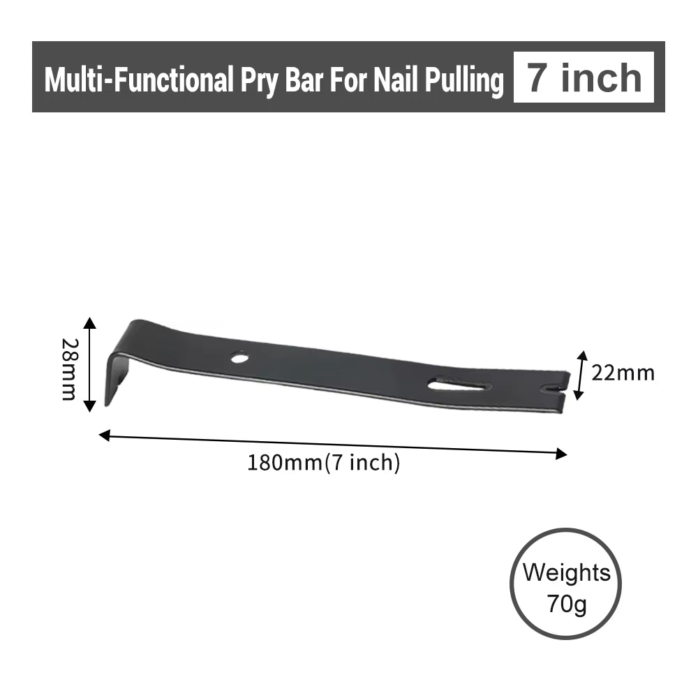 3-In-1 Nail Puller Set: Versatile Pry Bars for Nail Removal, Furniture, Automotive, and Mechanical Disassembly Tasks