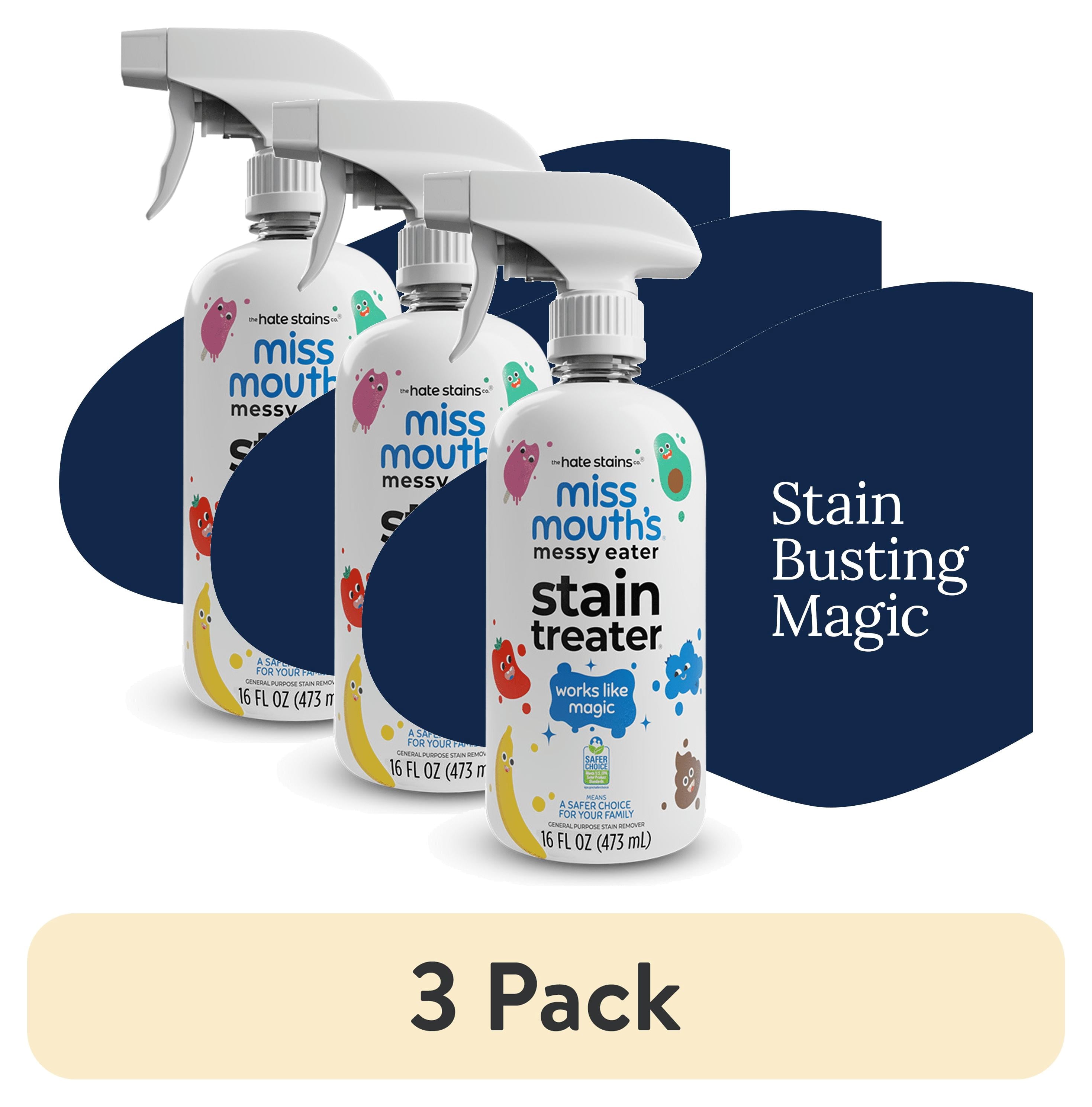 Miss Mouth'S Messy Eater Stain Treater Spray for Baby & Kids, 4 Fl Oz, Newborn & Baby Essentials, Stain Remover for Food, Grease, & More, Gentle on Laundry