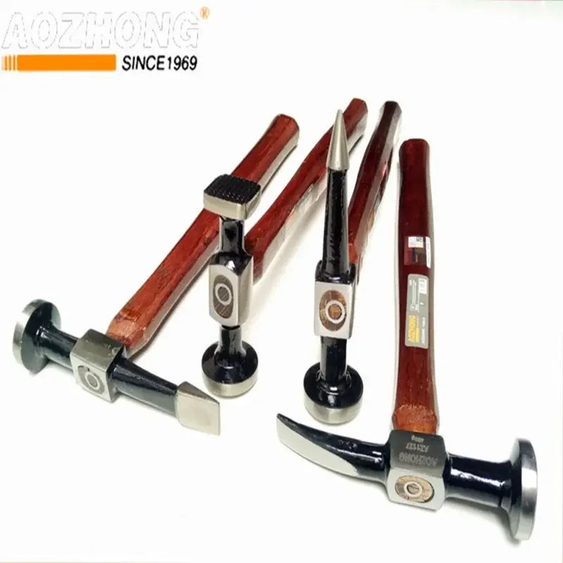 Sheet Metal Hammer Walnut Wood Handle Professional Hammer Multifunctional Automotive Mechanical Workshop Tools Car Repair
