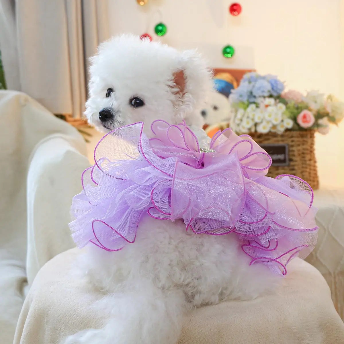 Elegant Princess-Inspired Pet Dress for Small Dogs and Cats - Ideal for Weddings and Special Occasions