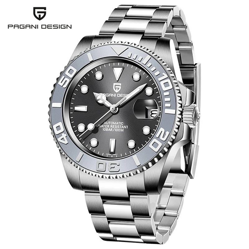 PAGANI DESIGN Top Brand Sports Men Mechanical Wristwatch Sapphire Luxury Automatic Watch Men'S Stainless Steel Waterproof Clock