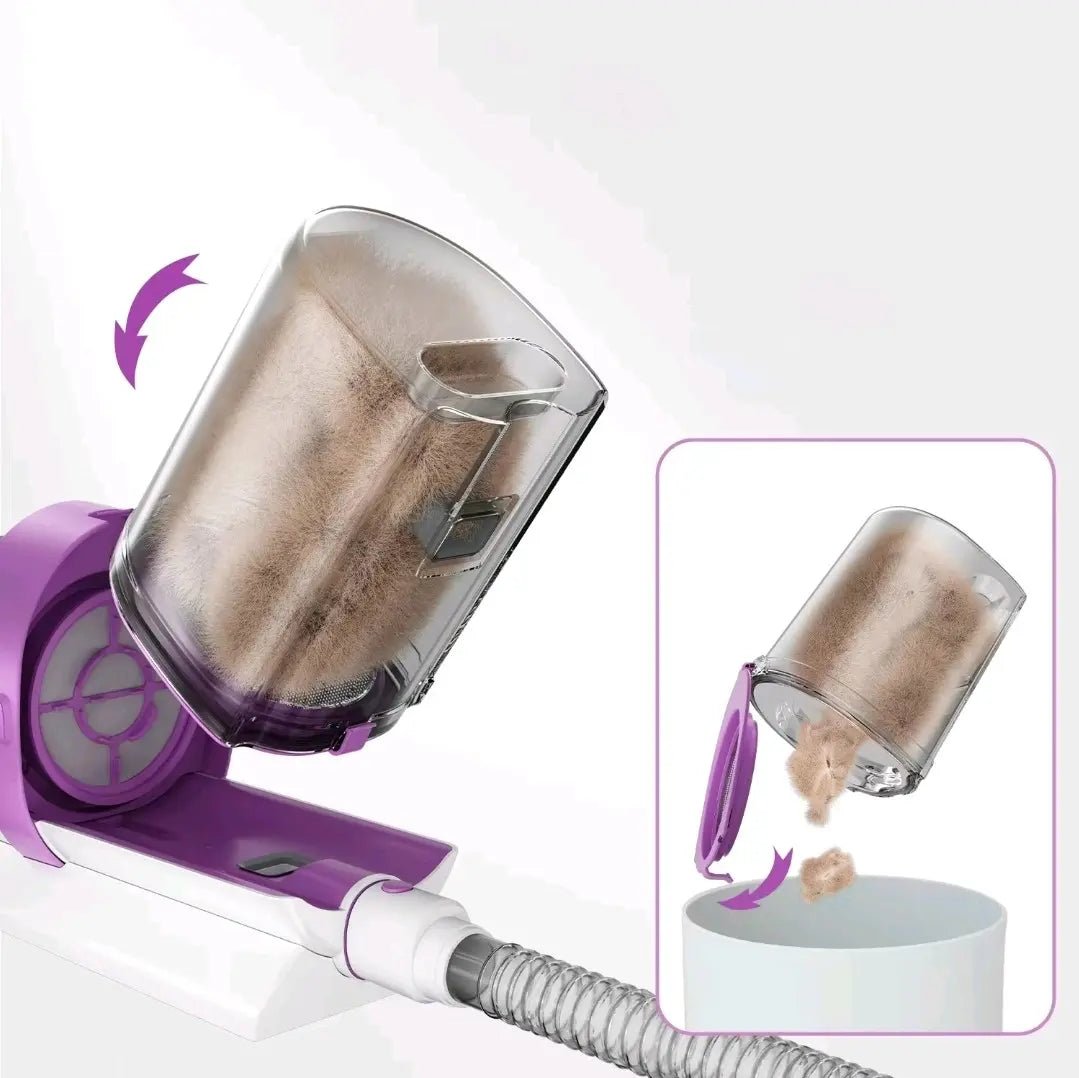 Geoorood Pet Grooming Vacuum and Brush System for Effective Shedding and Hair Removal for Dogs and Cats