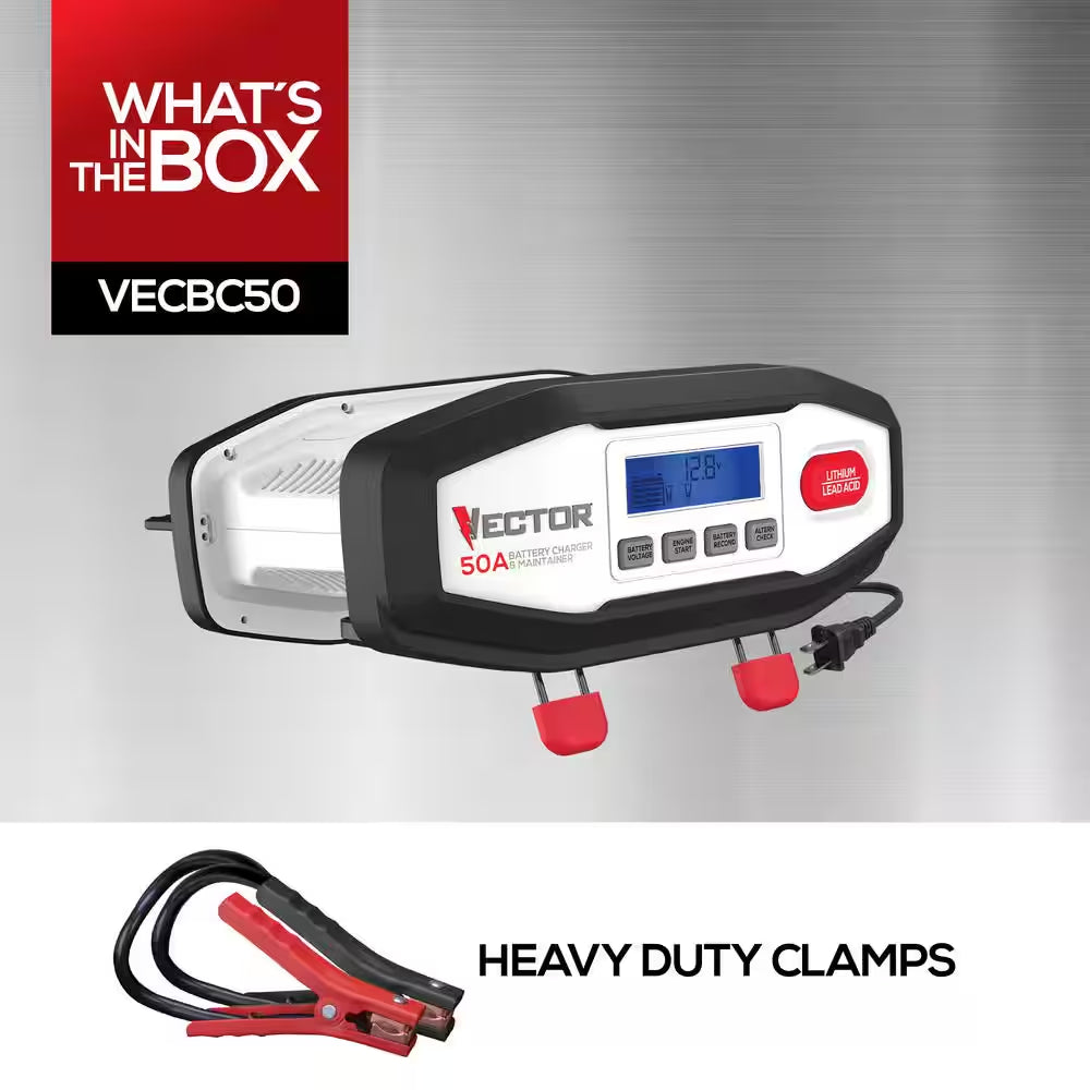 50-Amp Car Battery Charger/ Car Battery Maintainer