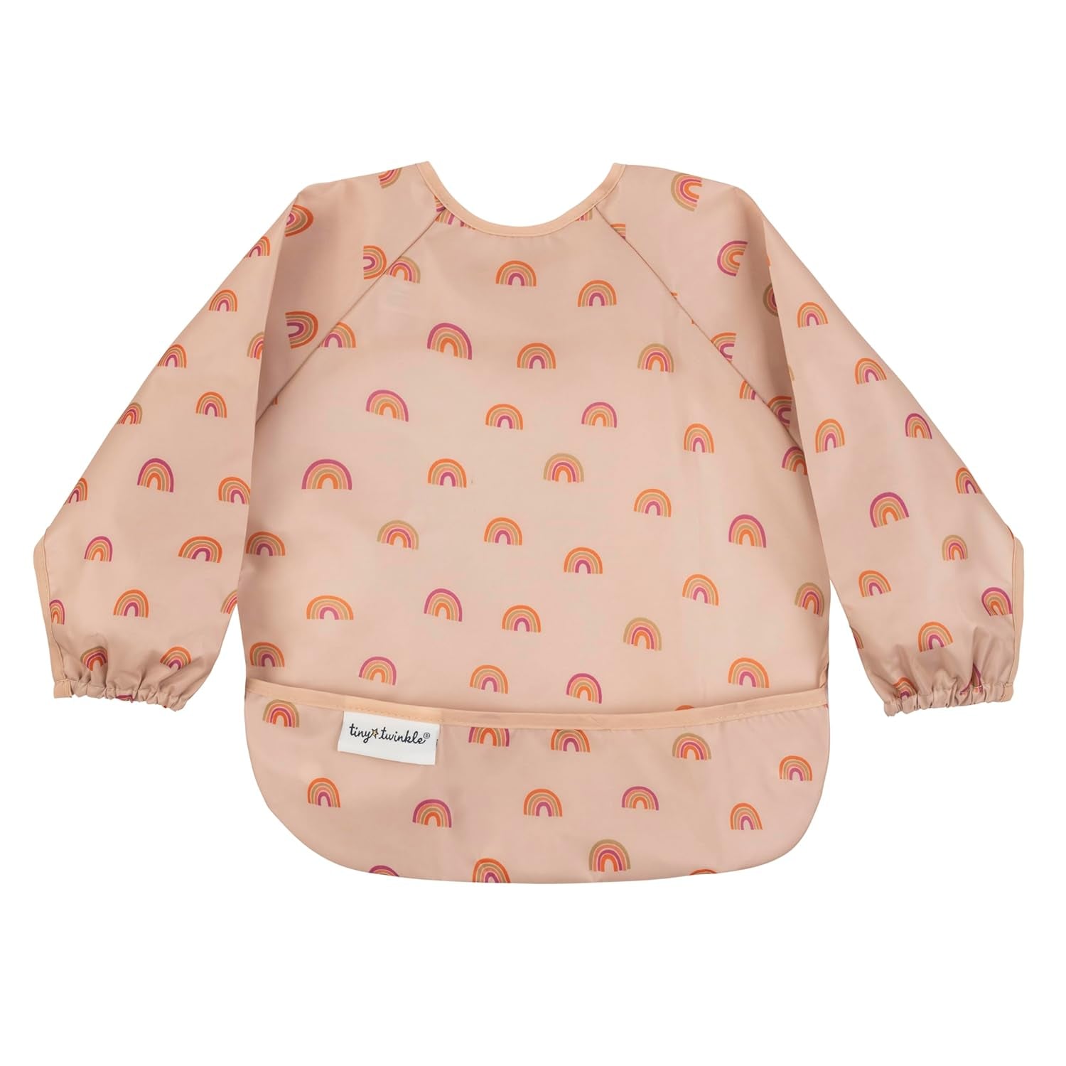 Tiny Twinkle Long Sleeve Bib for Babies & Toddlers | Waterproof Smock Bib for Eating | Machine Washable & Mess-Proof Feeding Essentials | Newborn Shower Gift (Dinosaur, 2-4Y)