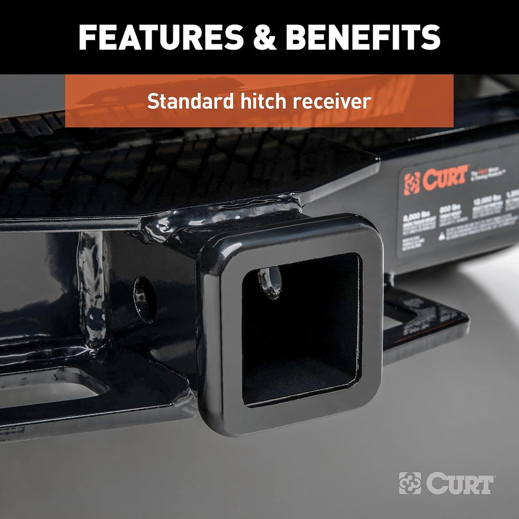 CURT 31033 2-Inch Front Receiver Hitch, Fits Select Dodge Durango, Jeep Grand Cherokee