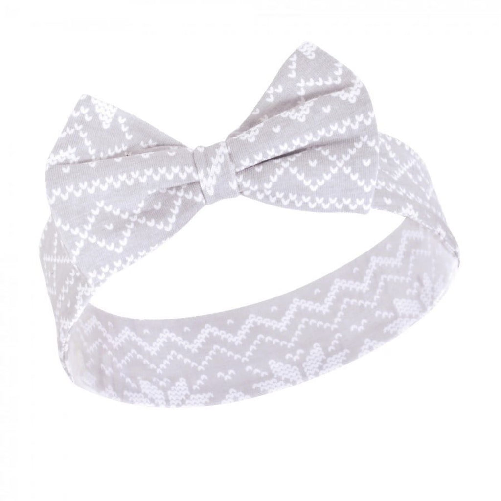 Hudson Baby Infant Girl Cotton Bib and Headband Set 5Pk, Winter Forest, One Size