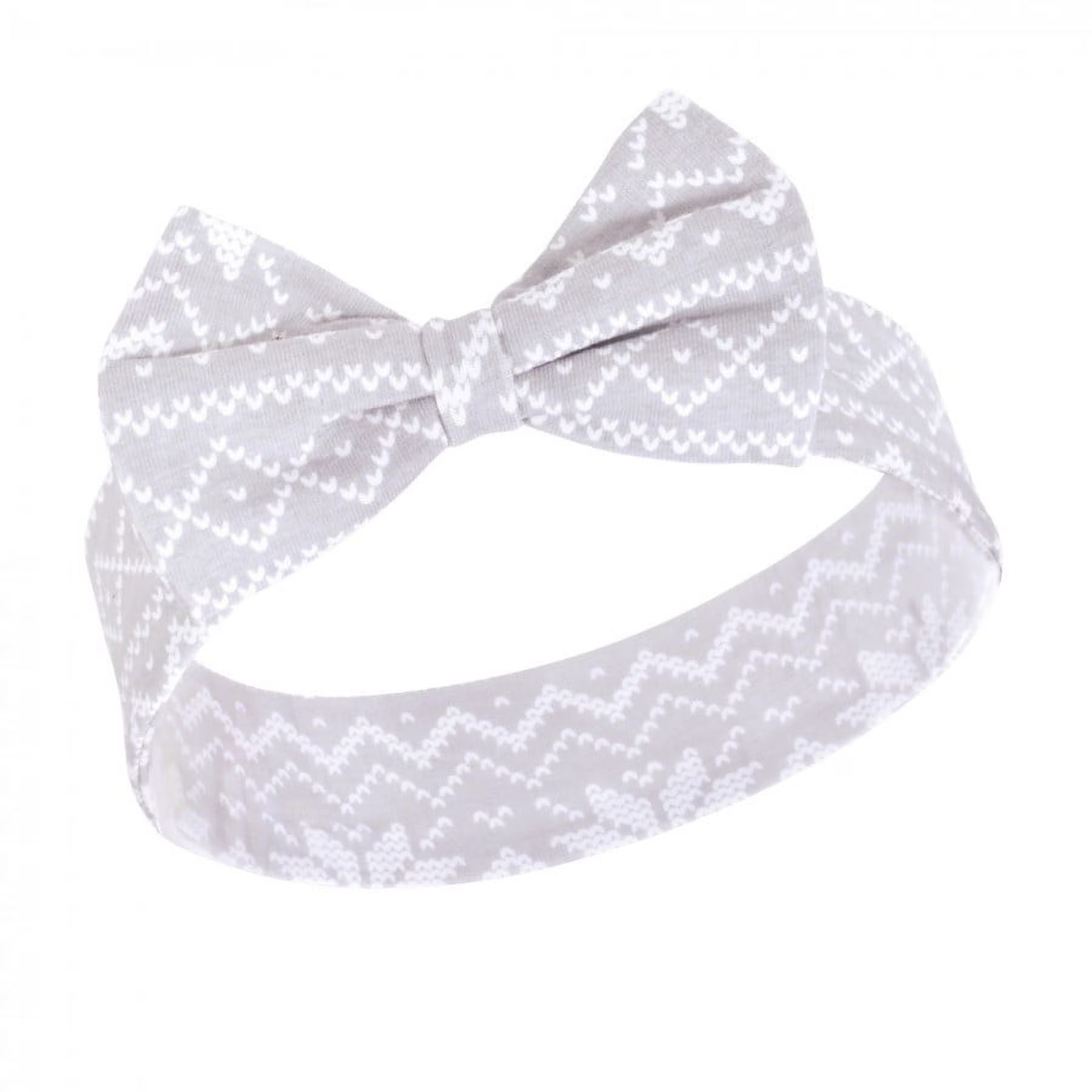 Hudson Baby Infant Girl Cotton Bib and Headband Set 5Pk, Winter Forest, One Size