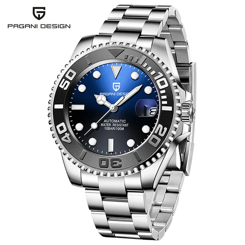 PAGANI DESIGN Top Brand Sports Men Mechanical Wristwatch Sapphire Luxury Automatic Watch Men'S Stainless Steel Waterproof Clock